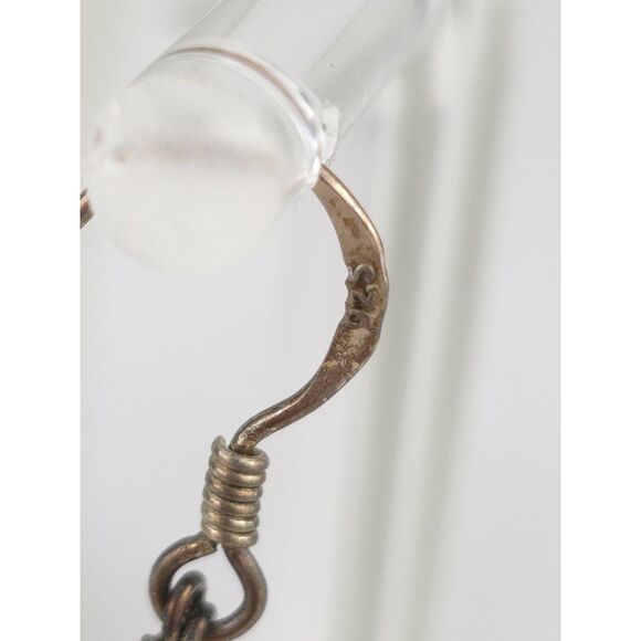 Sterling Silver Pearl & Moonstone? Teardrop Angel Necklace Earring Set Religious - Picture 4 of 5